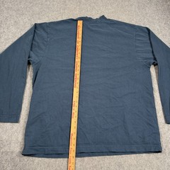 Yeezy Gap Blue Balenciaga Logo High Neck Long Sleeve Tee Men’s Size Small