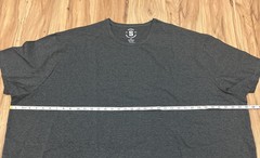 STRONGSIZE Men’s Big Tall 6XL Crew Neck T-Shirts Longer Length Heather Grey NWOT