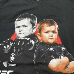 UFC Hasbulla Magomedov Shirt Mens Medium Black Graphic Tee MMA Fight Crewneck
