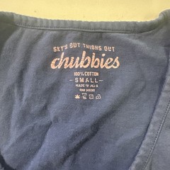 Chubbies Small Blue Tank Top Sleveless