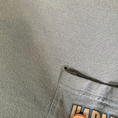 Harley Davidson Shirt Mens XL Blue Denney’s Branson Missouri Pocket Graphic FLAW