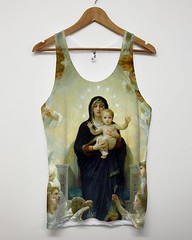 Blessed Mary Holding Jesus Vest Religious Top All Over Print Men Tank Urban Dope