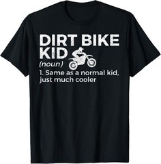 Dirt Bike Kid Definition Motocross T-Shirt Small