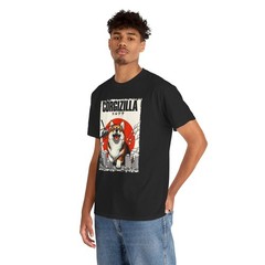 CorgiZilla Parody Japanese Art Corgi Dog Mom Dad Unisex Adult T-Shirt
