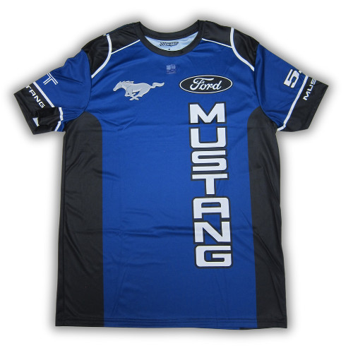 Ford Mustang Racing Jersey Adult Sublimated Print T-Shirt Official Licensed