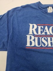 Tultex 241 Reagan Bush ’84 Blue Short Sleeve T-shirt Size XL Eureka Clothing Co