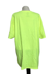ATHLETIC WORKS Breathable Acid Yellow Short Sleeve Crew Neck T-Shirt Sz XL*