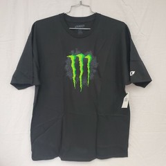 One Industries Men’s Tee Casual T-Shirt Monster Energy Slider Black/Green Small