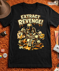 Extract Revenge T-Shirt Funny Baking Horror Tee Vanilla vs Almond Baker Gift