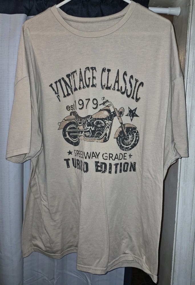 Motorcycle Shirt Vintage Classic Speedway Grade Turbo Edition 3X