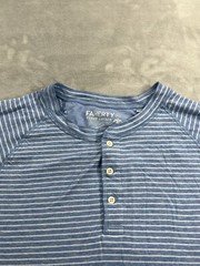 2- Faherty Shirt Men’s XL Blue Henley Cloud Cotton Long Sleeve Pima Cotton Modal