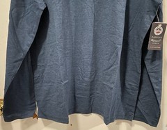 Flag & Anthem MadeFlex Men’s Long Sleeve Navy Heather Henley Shirt Size XL NWT