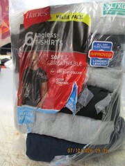 Hanes Mens 6 Pack Crew Neck T-Shirts Size XL Cool Comfort Value Pack Tagless NEW