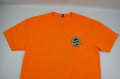 Juana’s Pagodas & Sailors’ Grill Tee Shirt Bright Orange Navarre Florida Size Lg