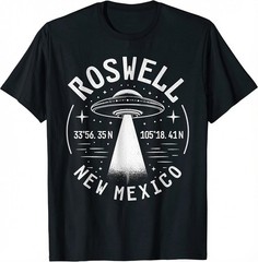 Vintage Roswell New Mexico Shirt UFO Abduction Retro Sci Fi Graphic Tee