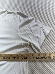 Helmut Lang White T-shirt Men Size 5 Short Sleeve Pocket Cotton Round Neck