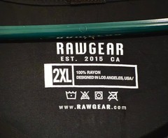Men’s RAWGEAR Raw Henley Rayon Shirt – Black – 2XL