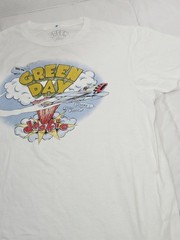 Vintage Green Day White Dookie T Shirt Men’s M Airplane Cotton Band Rock Style