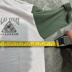 VTG 2002 Las Vegas Billiards Colorblock Henley Shirt Mens L Distressed Grunge