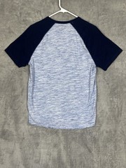 Express Baseball Shirt Mens Medium Blue Lion Ragland Sleeve