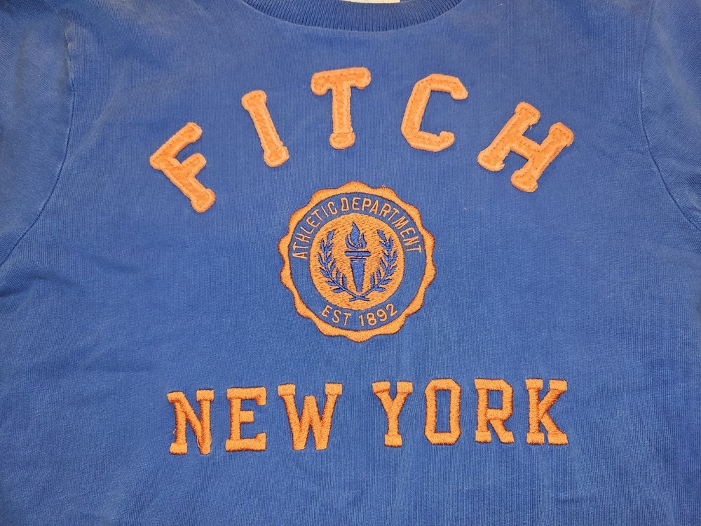 Abercrombie & Fitch New York – Blue Long Sleeve Shirt (Muscle) – Size M – 0020T