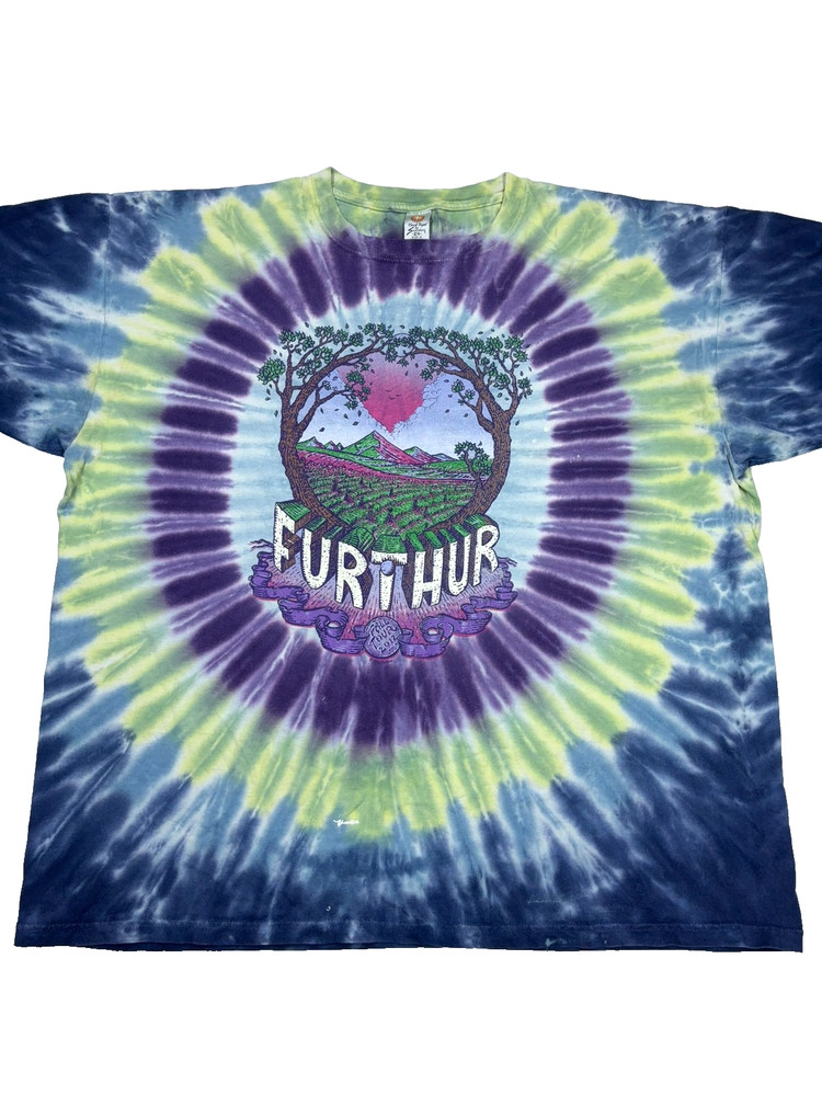 Vintage Hand Dyed by Sundog Men’s T shirt Furthur Fall Tour 2012 Tie dye – 2XL