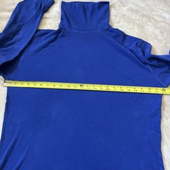 JOHN ASHFORD Men”S Blue Long Sleeve cotton turtleneck shirt size XL