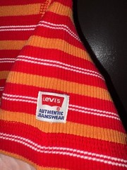 Vintage 90s Levi’s Slim Ribs Striped Deadstock T-Shirt