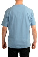 Versace Men’s Logo Print Blue Crewneck Short Sleeve T-Shirt US 2XL IT 56