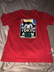 Astro Boy shirt Tokyo Atom Tezuka Productions size medium mighty red Japan rare