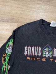 Vintage Grave Digger Race Team T-Shirt XL Men’s Monster Truck Y2K Grunge Skull