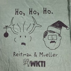 Vtg Reitman & Mueller Shirt Mens XL 94 FM Radio WKTI Christmas Theme Novelty Tee