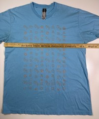 Fur Face Boy Graphic T-Shirt Mens XL Blue Made USA Logo Print Short Sleeve