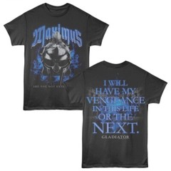 GLADIATOR Movie T-Shirt MAXIMUS I WILL HAVE VENGEANCE 2 Sided Official Cotton