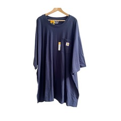 Carhartt Tee Shirt Men’s 5XL Blue Loose Fit Heavyweight Short Sleeve Workwear