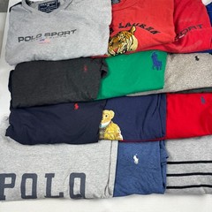 Wholesale Lot of 20 Ralph Lauren Men’s Long Sleeve T-Shirts (Assorted Sizes)