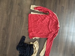 Vintage Irvine Park XLG Ribbed Mock Neck Shirt Lot | 4pc 90s