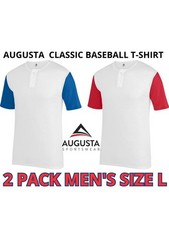 Augusta Cassic Baseball Style T-Shirts New 2 Pack Value Lot Size L