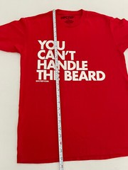 DPCTED You Can’t Handle The Beard T-Shirt Short Sleeve Red Small New 0124a