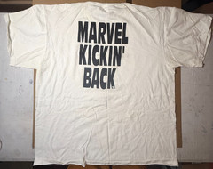 VINTAGE MARVEL KICKIN’ BACK ’94 WOLVERINE STAFF T-Shirt * SIZE XL * SUPER RARE!