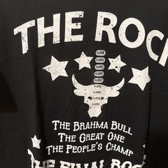 WWE Rock Brahma Bull Great One People’s Champ Final Boss Wrestling Shirt XL New
