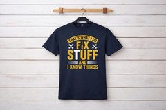 Fix Things Know Things Mechanic Handy Gift Gildan Tee Men