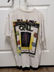 Online Ceramics Elara Uncut Gems Black Opal White T-Shirt Size L