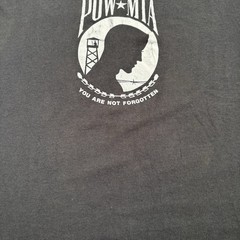 Vintage 80s Military T Shirt Mens XXL Faded Single Stitch POW MIA Thin