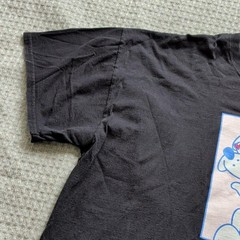 A-Lab Shirt Mens 3XL Black Cartoon Dog Graphic Tee Front Back Print Humor Slogan