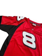 Vintage Dale Earnhardt Jr Budweiser Heavy Embroidered NASCAR Jersey L