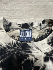 JoliGolf Thailand Elephant Graphic T Shirt Tie Dye Black Mens L Cotton