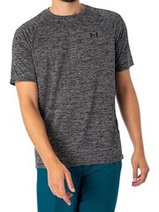 UNDER ARMOUR MEN’S BIG LOGO SHORT SLEEVE T-SHIRT MEN L GRAY/BLACK