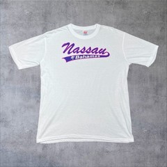 Vintage 90S Nassau Bahamas Beach Palm Trees Tourist Destination White Tee XL