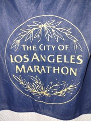 The City Of Los Angeles Marathon Blue White Vintage Jersey Tank Size Large
